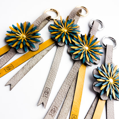 Keychain | Flower Floof Bag Charm | Relaxed Riviera
