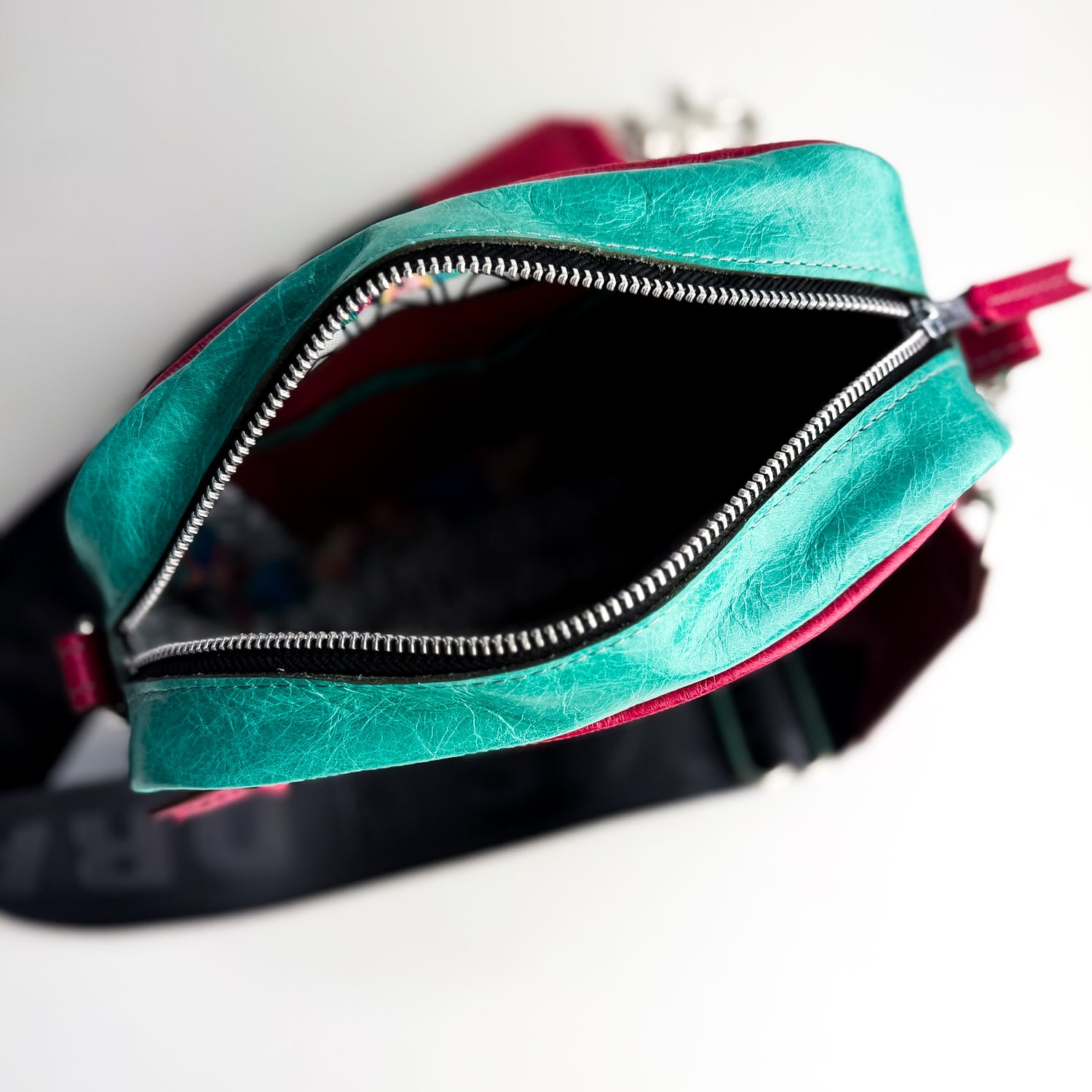 Arena Tradition Collection | Maeve Crossbody | Cactus Ostrich + Wildrose