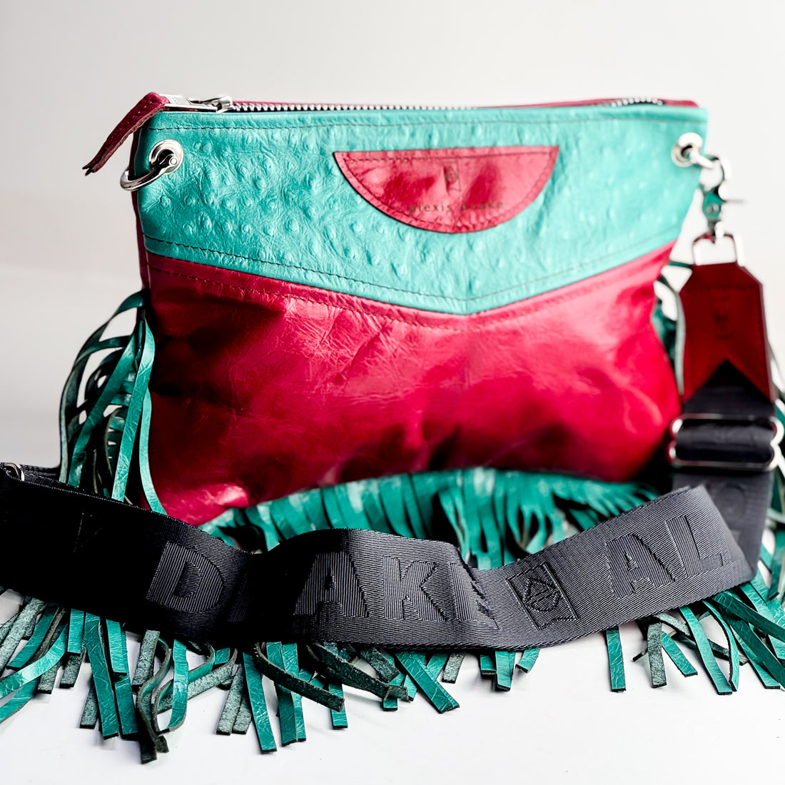 Arena Tradition Collection | Jackie Crossbody | Cactus Ostrich + Wildrose