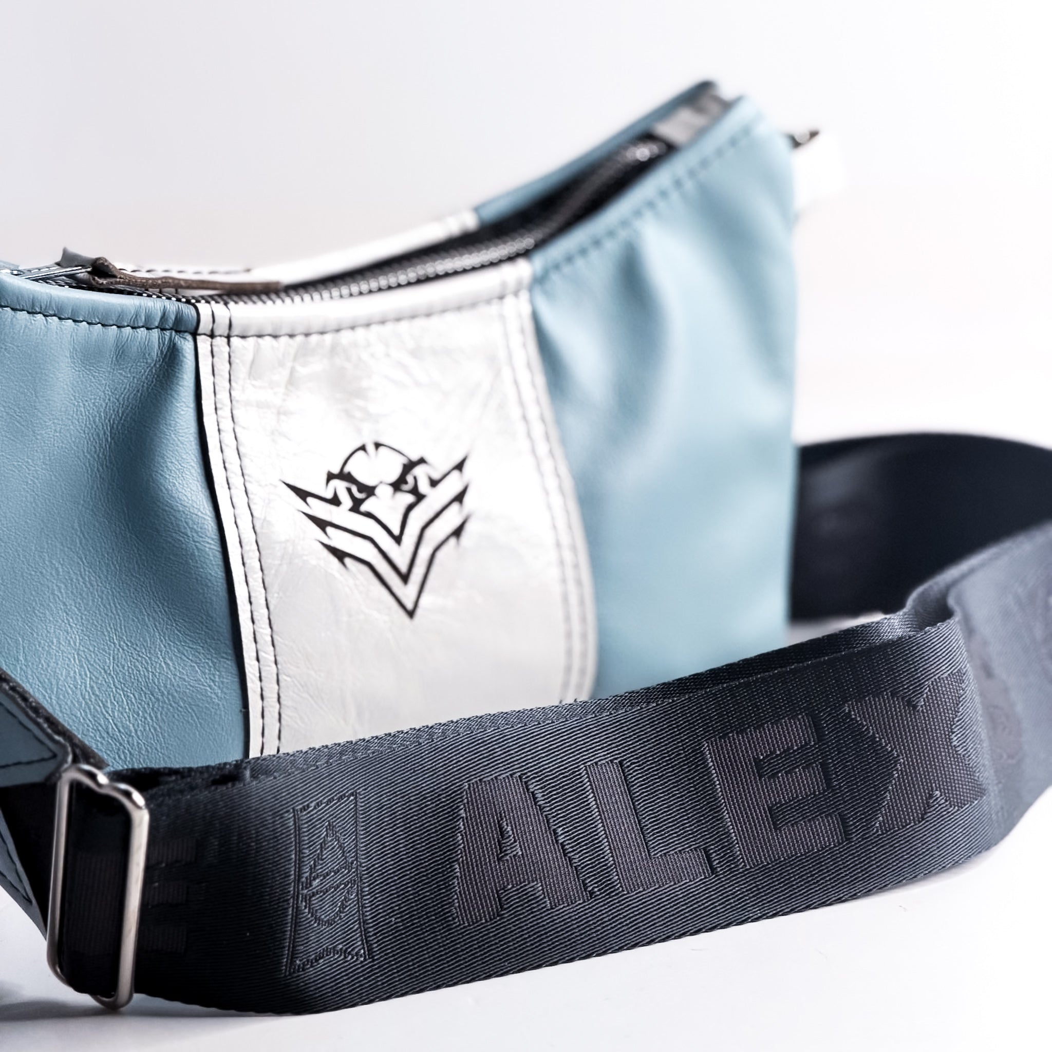 East High School Collection | Penelope Crossbody | Baby Blue + Black