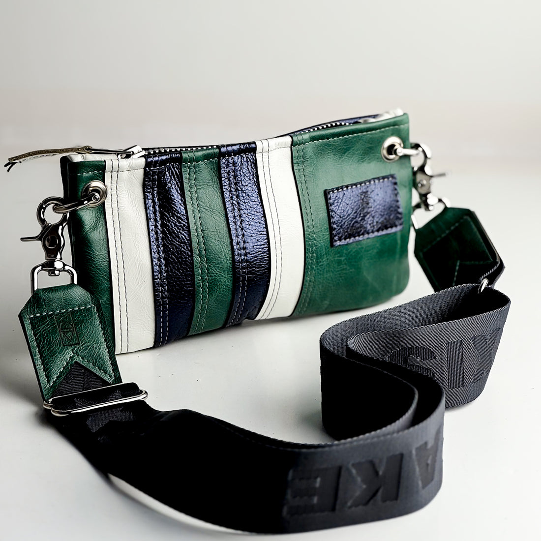 Rainbow Belt Bag Collection | Navy Moto + Teal