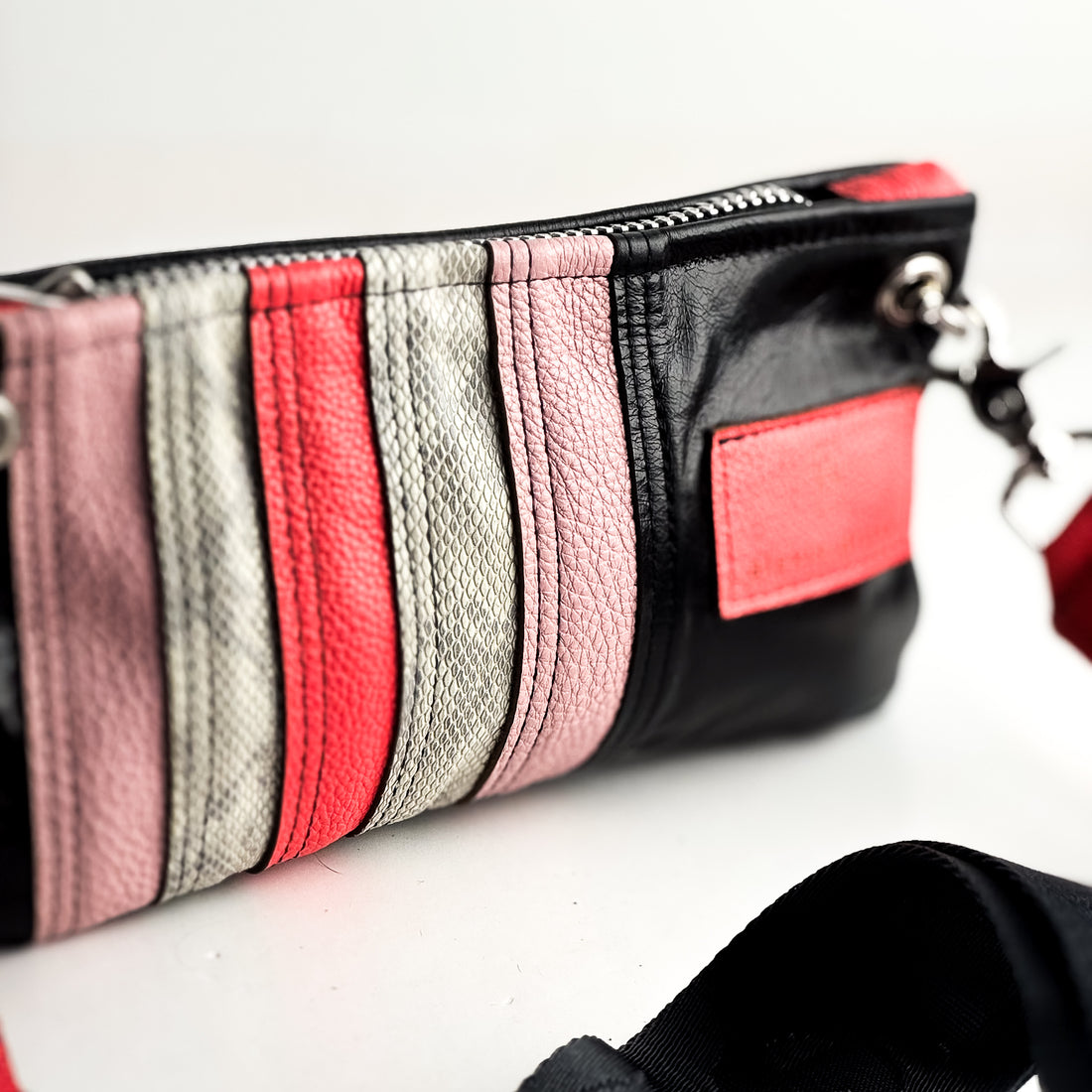 Rainbow Belt Bag Collection | Black + Coral