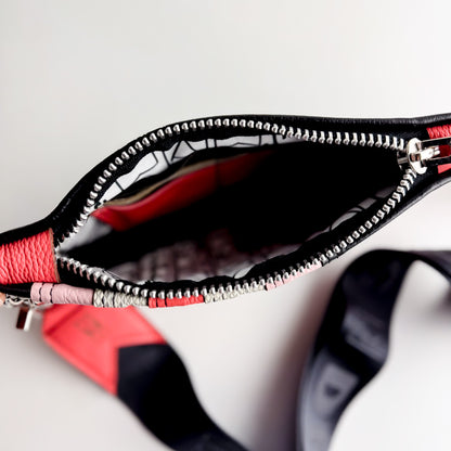 Rainbow Belt Bag Collection | Black + Coral
