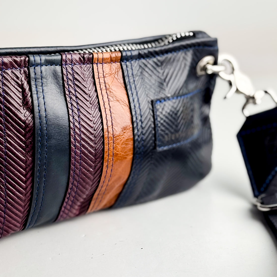 Rainbow Belt Bag Collection | Navy Herringbone + Whiskey