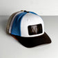 WY Trucker Hat | White + Blue
