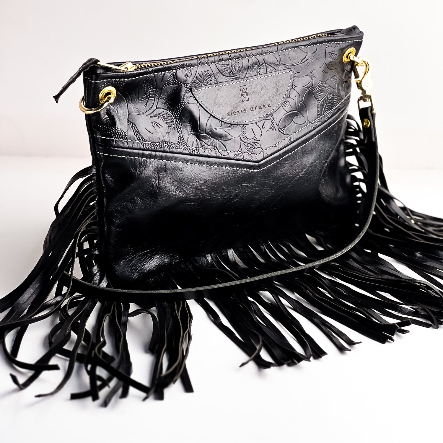 Rodeo Collection | Jackie Crossbody | Black Rose