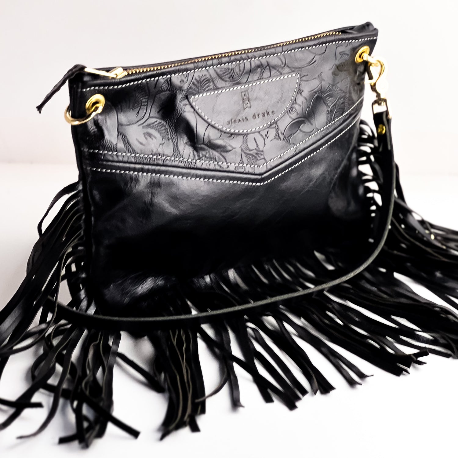 Rodeo Collection | Jackie Crossbody | Black Rose