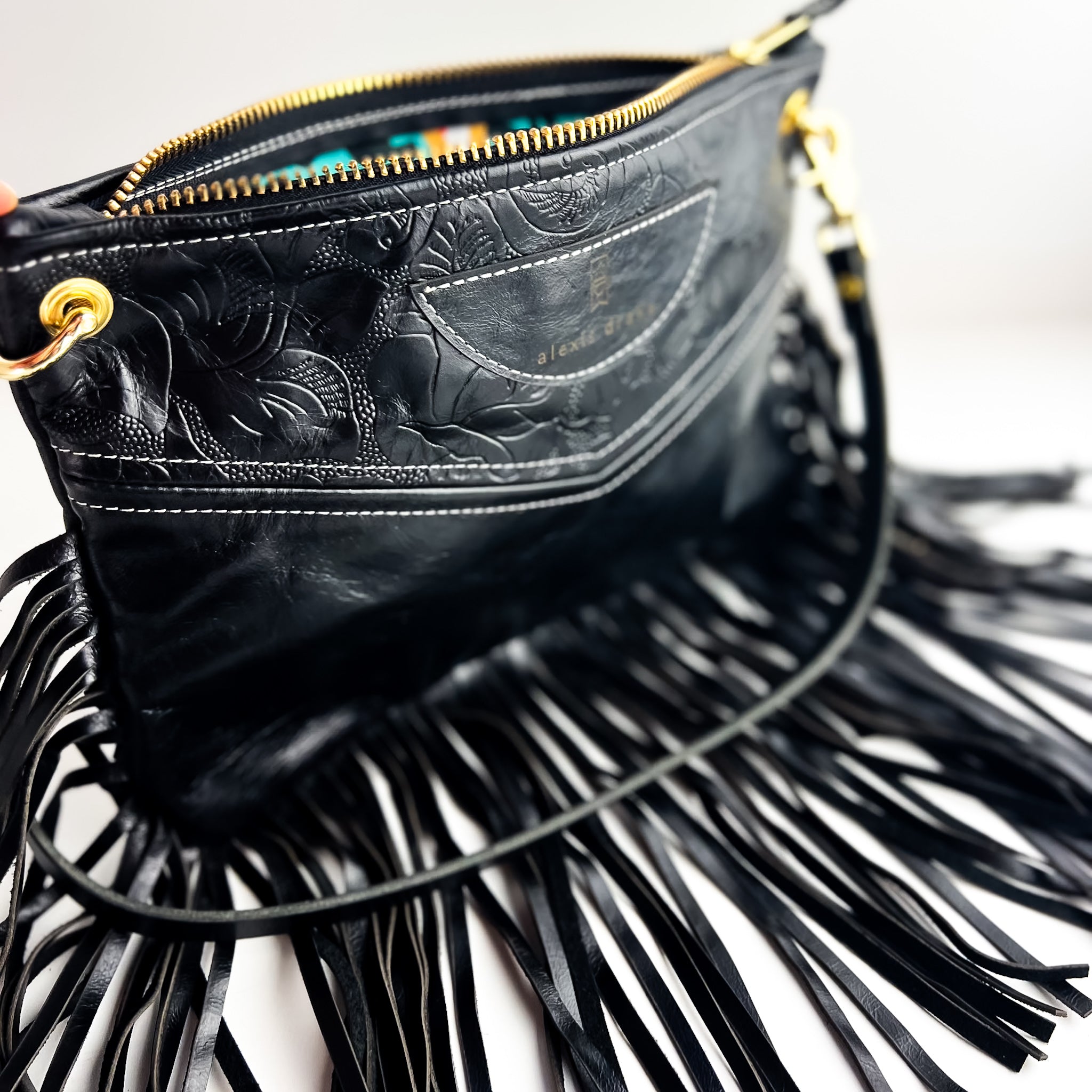 Rodeo Collection | Jackie Crossbody | Black Rose