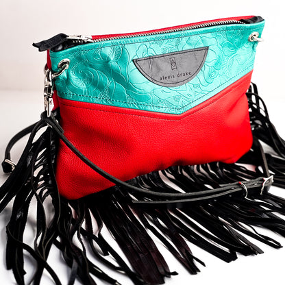 Rodeo Collection | Jackie Crossbody | Cactus Rose + Scarlet