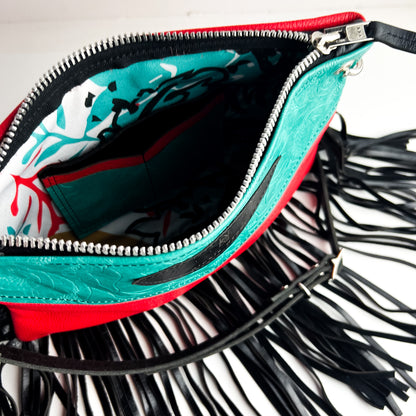 Rodeo Collection | Jackie Crossbody | Cactus Rose + Scarlet