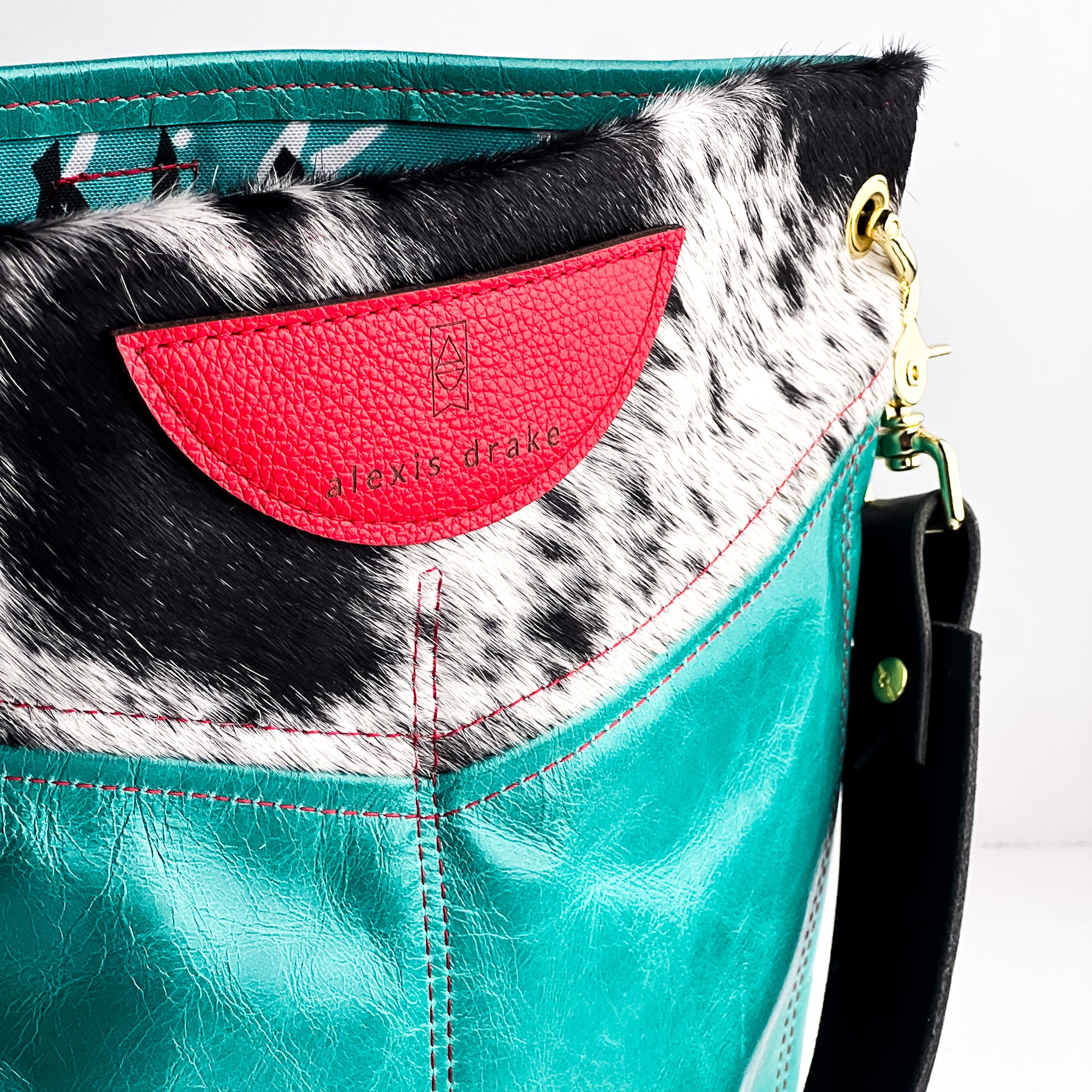 Rodeo Collection | V-Tivoli Shoulder Tote | Hair-on-Hide + Cactus