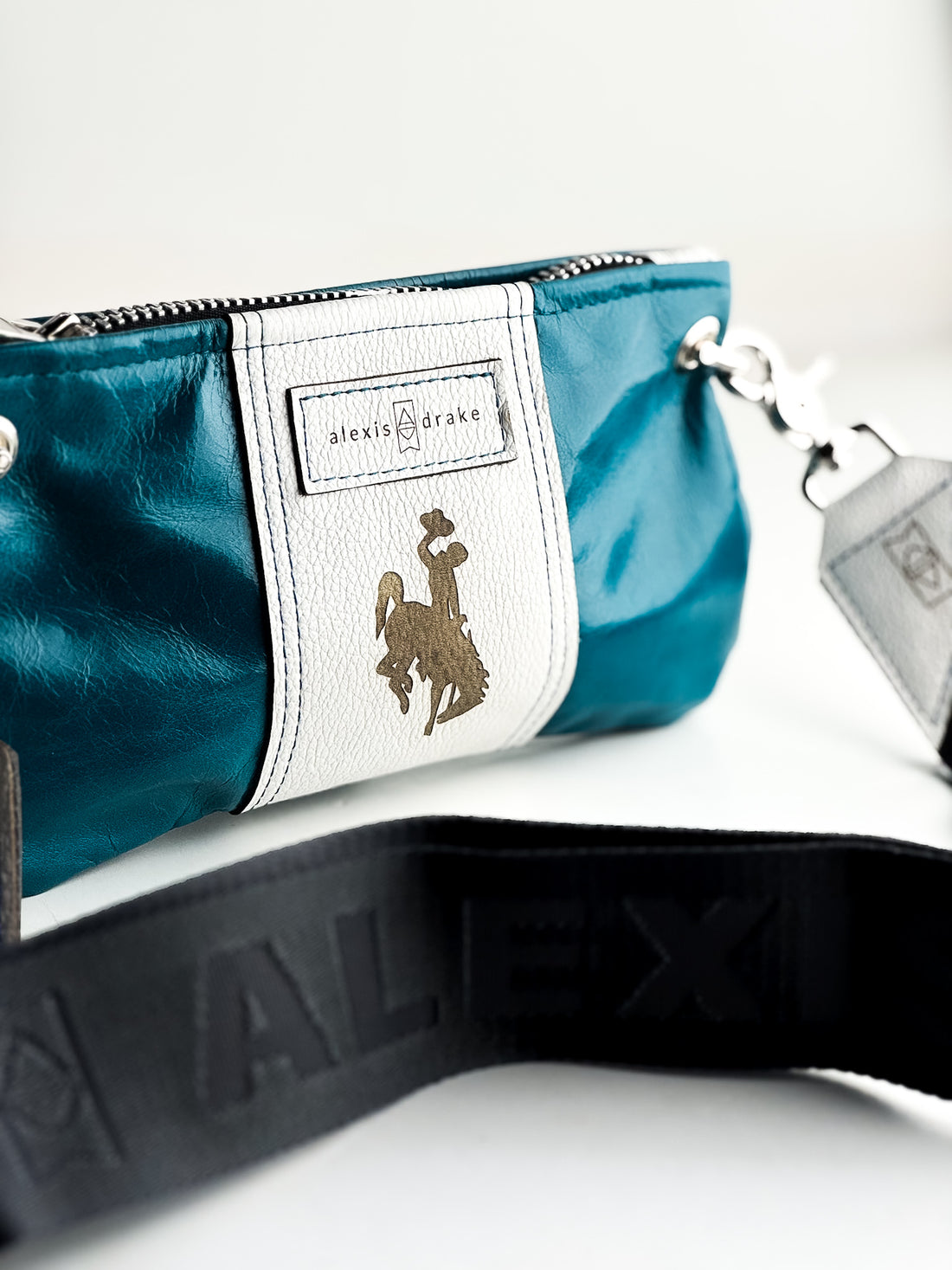 Steamboat Collection | Belt Bag Clutch + Crossbody | Turquoise + White Pebble