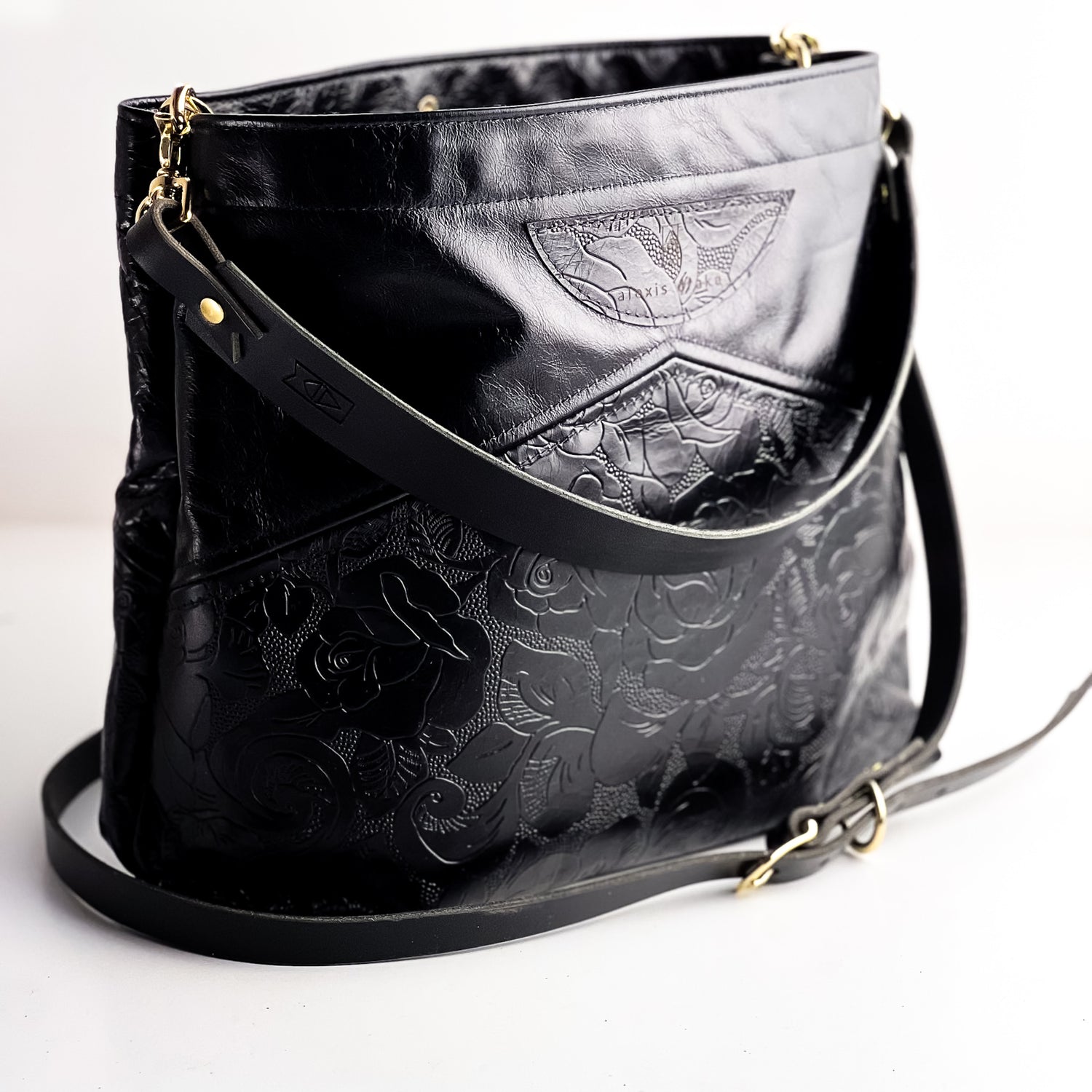 Rodeo Collection | Eleanor Shoulder Tote + Crossbody | Black Rose