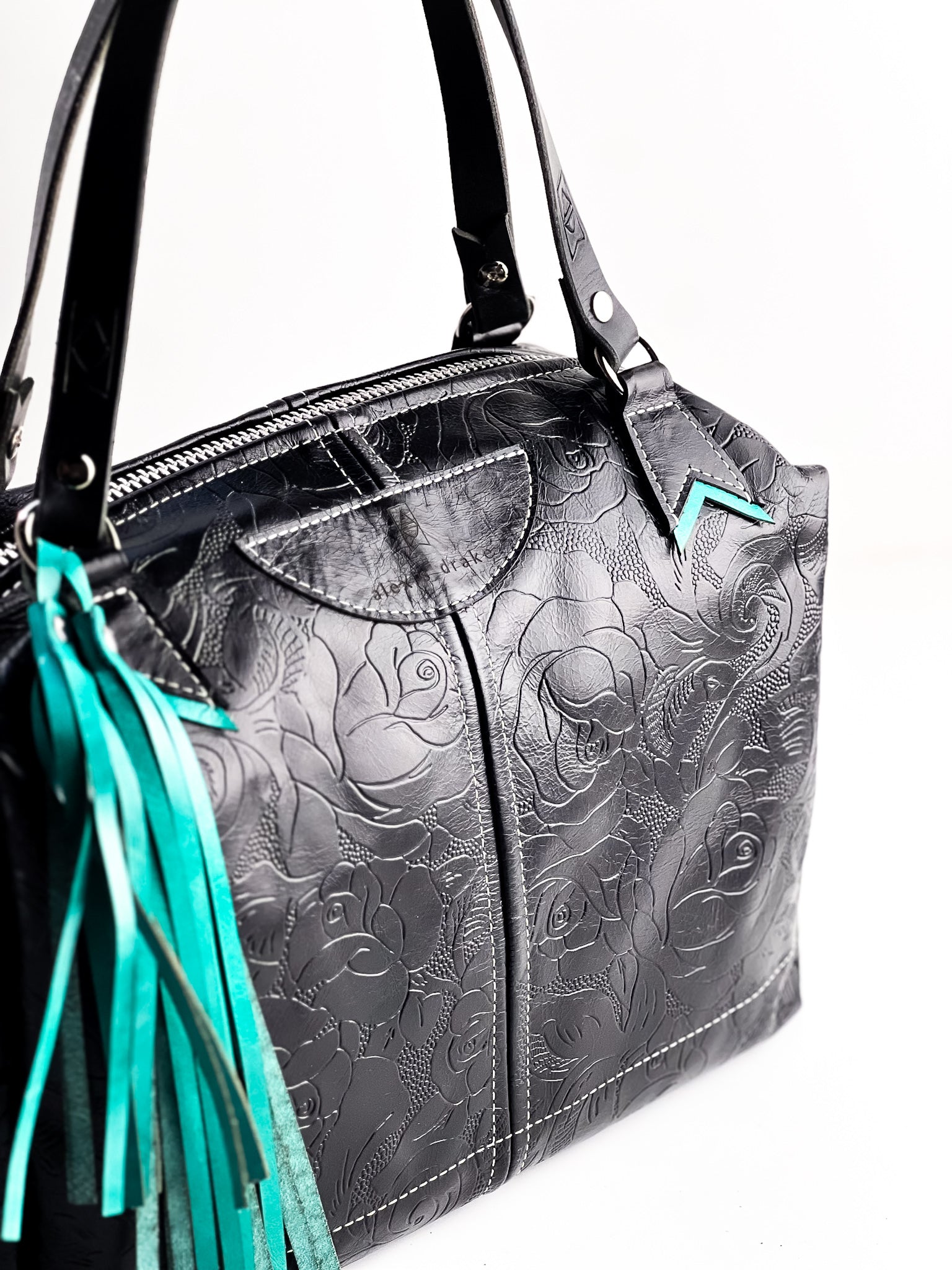 Rodeo Collection | Eliza Shoulder Tote | Black Rose