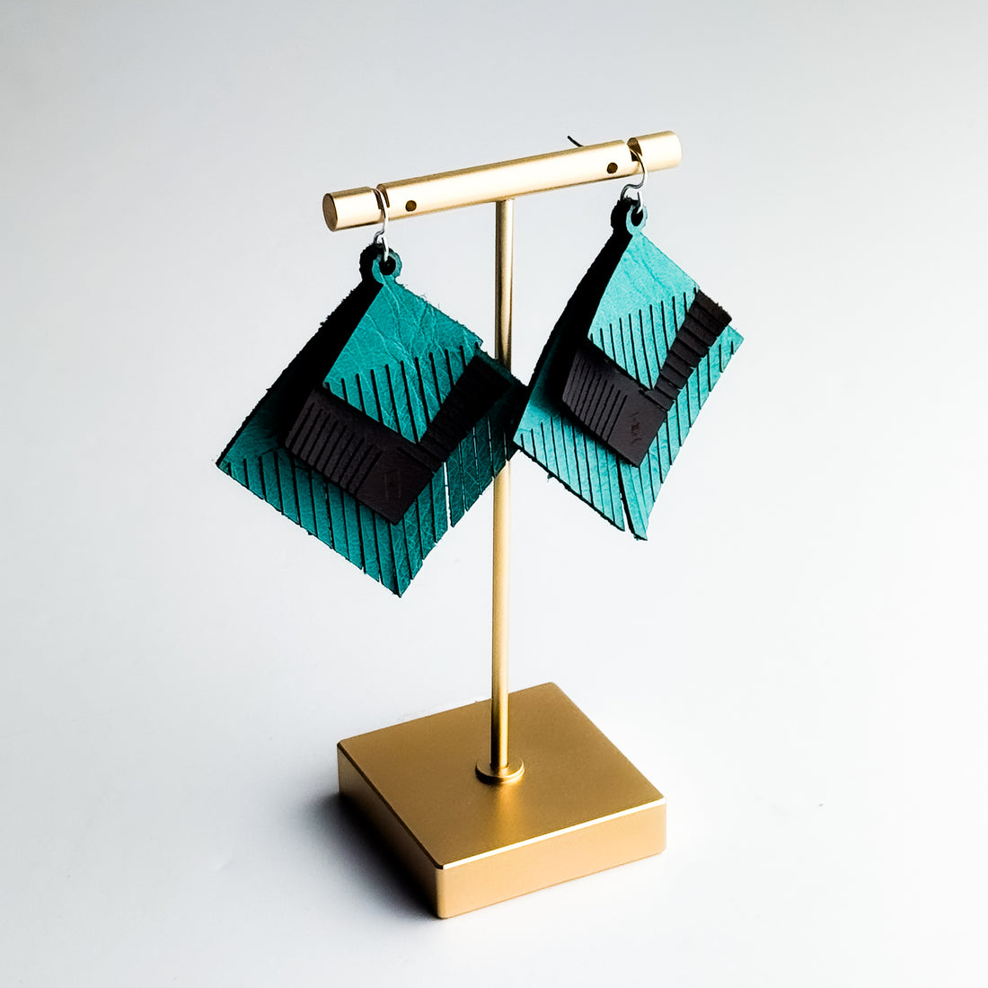 Jewelry | Diamond Fringe Leather Earrings | Rocky + Cactus