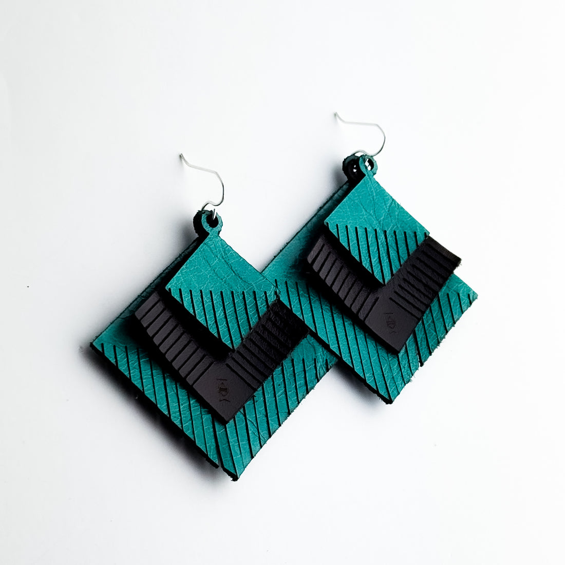 Jewelry | Diamond Fringe Leather Earrings | Rocky + Cactus