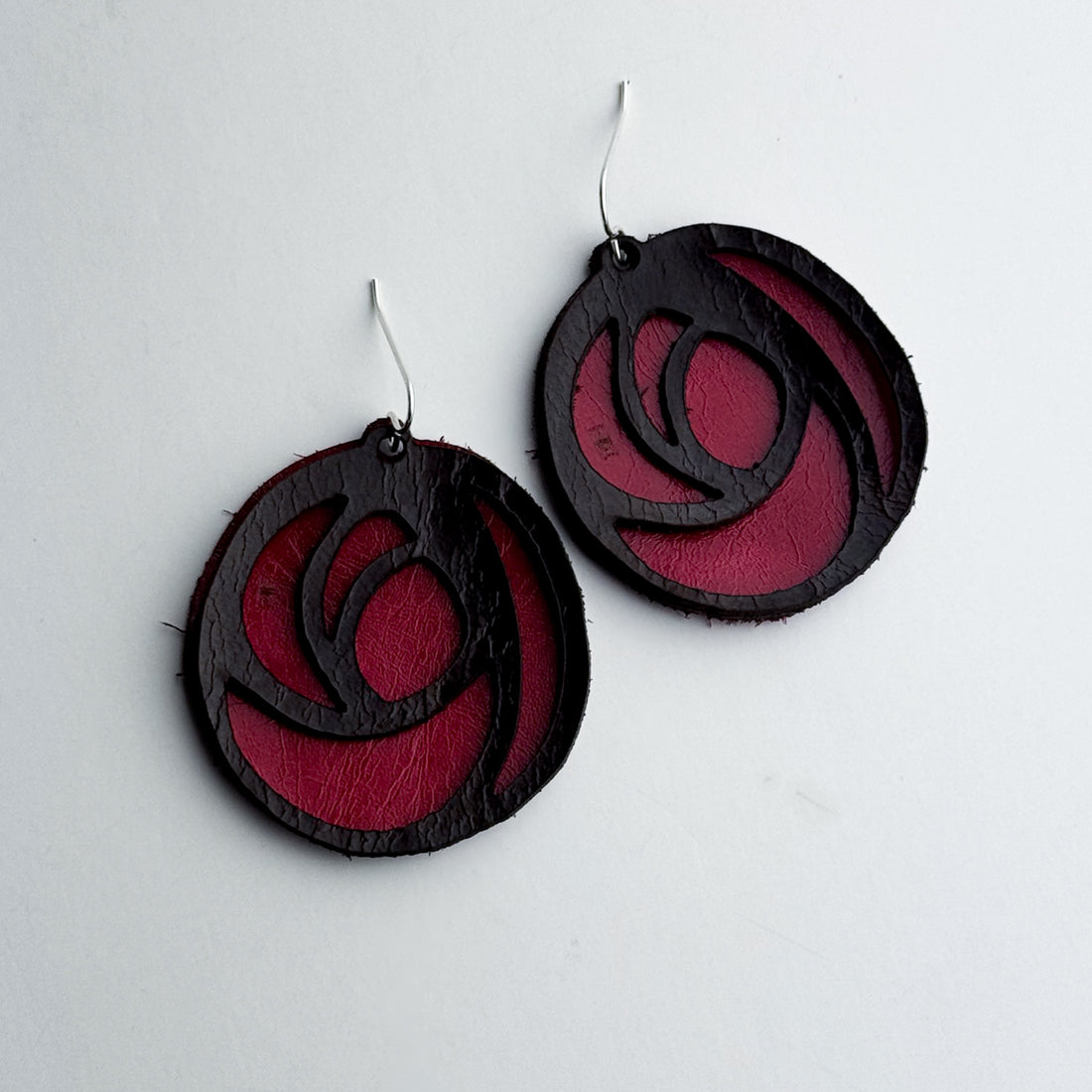 Jewelry | Posy Leather Earrings | Rocky + Pink