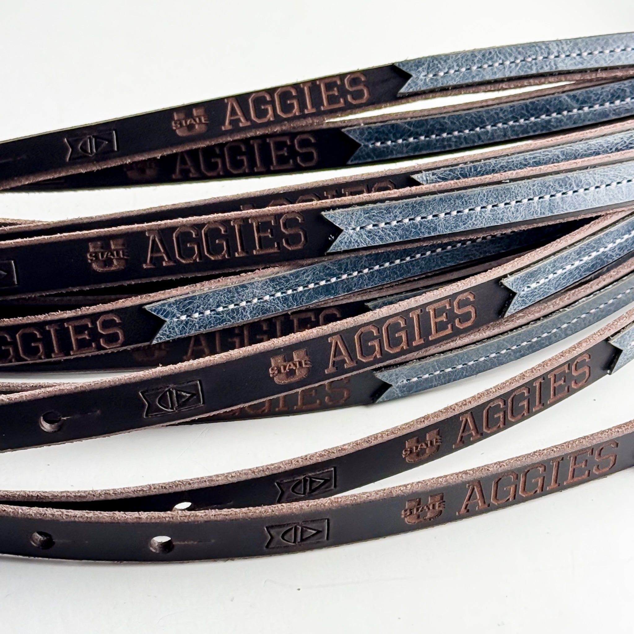 Utah State University Collection | Jewelry | Leather Wrap Bracelet | Aggies