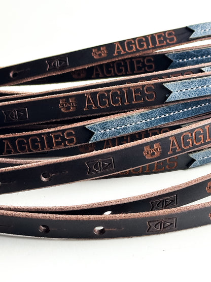 Utah State University Collection | Jewelry | Leather Wrap Bracelet | Aggies
