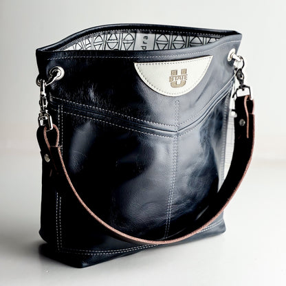 Utah State University Collection | Tivoli Shoulder Tote | Navy