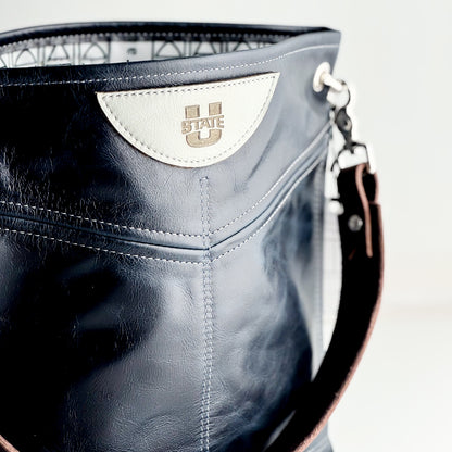 Utah State University Collection | Tivoli Shoulder Tote | Navy