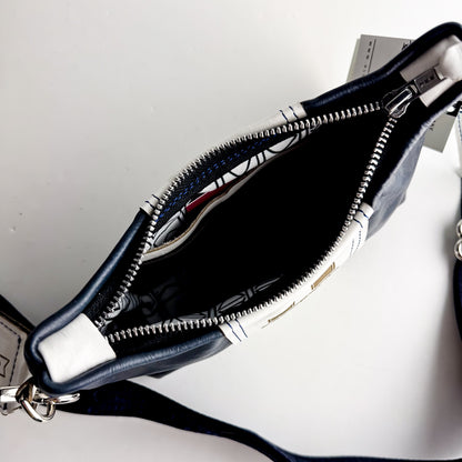 Utah State University Collection | Penelope Crossbody | Navy + White