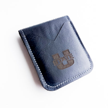 Utah State University Collection | Money Clip Wallet | Navy