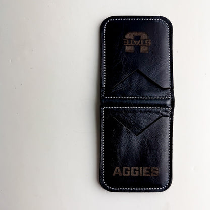 Utah State University Collection | Money Clip Wallet | Navy