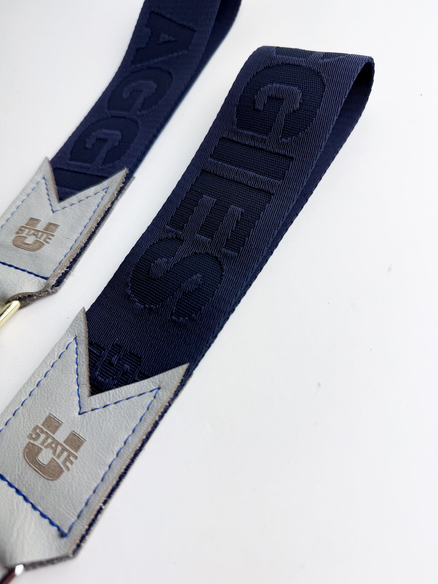 Utah State University | Keychain | Leather Wallet Wristlet Pouch | Gray