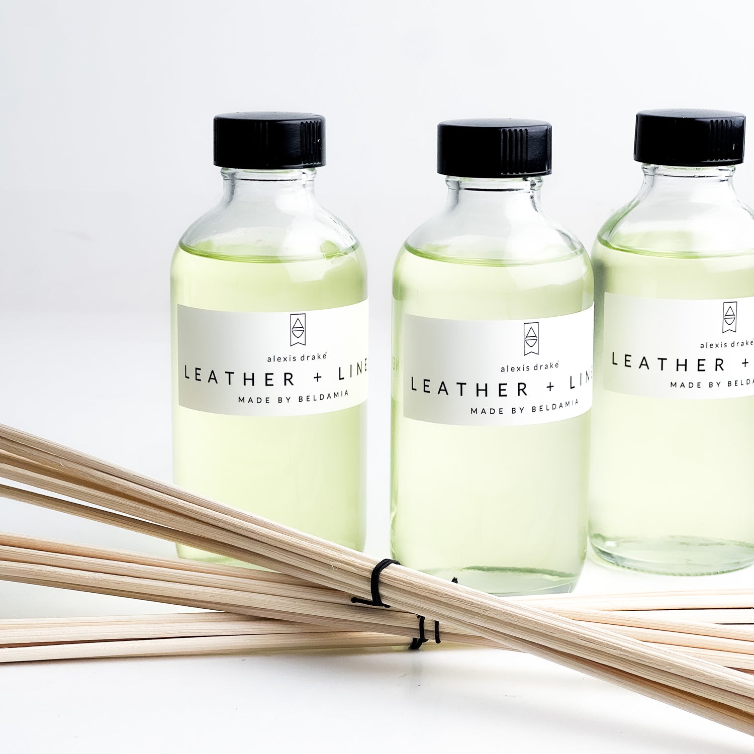 Home Collection | Reed Diffuser | Leather + Linen