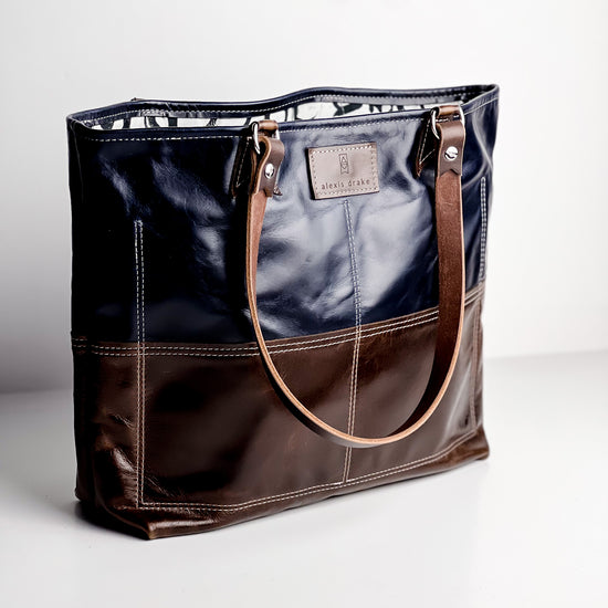 9 to 5 Shoulder Tote | Navy + Rocky