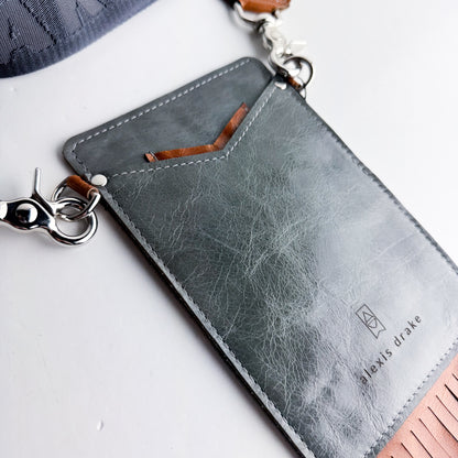Rodeo Collection | Cellphone Crossbody | Gray + Whiskey