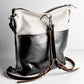 Fall Collection | Backpack Shoulder Tote | Khaki Pebble + Metallic Steel
