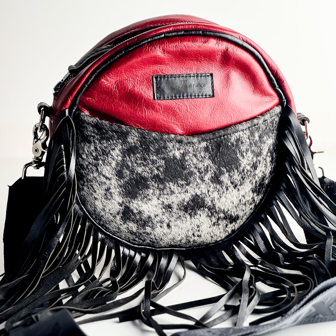 Rodeo Collection | Flicka Crossbody | Ruby + Hair-on-Hide