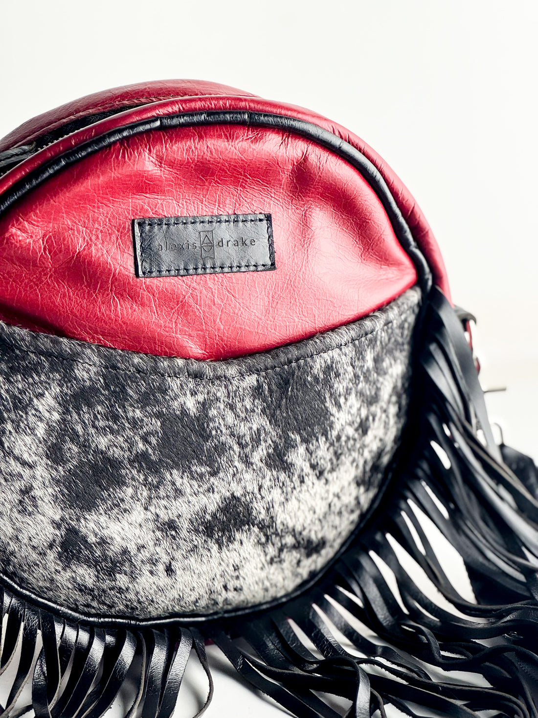 Rodeo Collection | Flicka Crossbody | Ruby + Hair-on-Hide