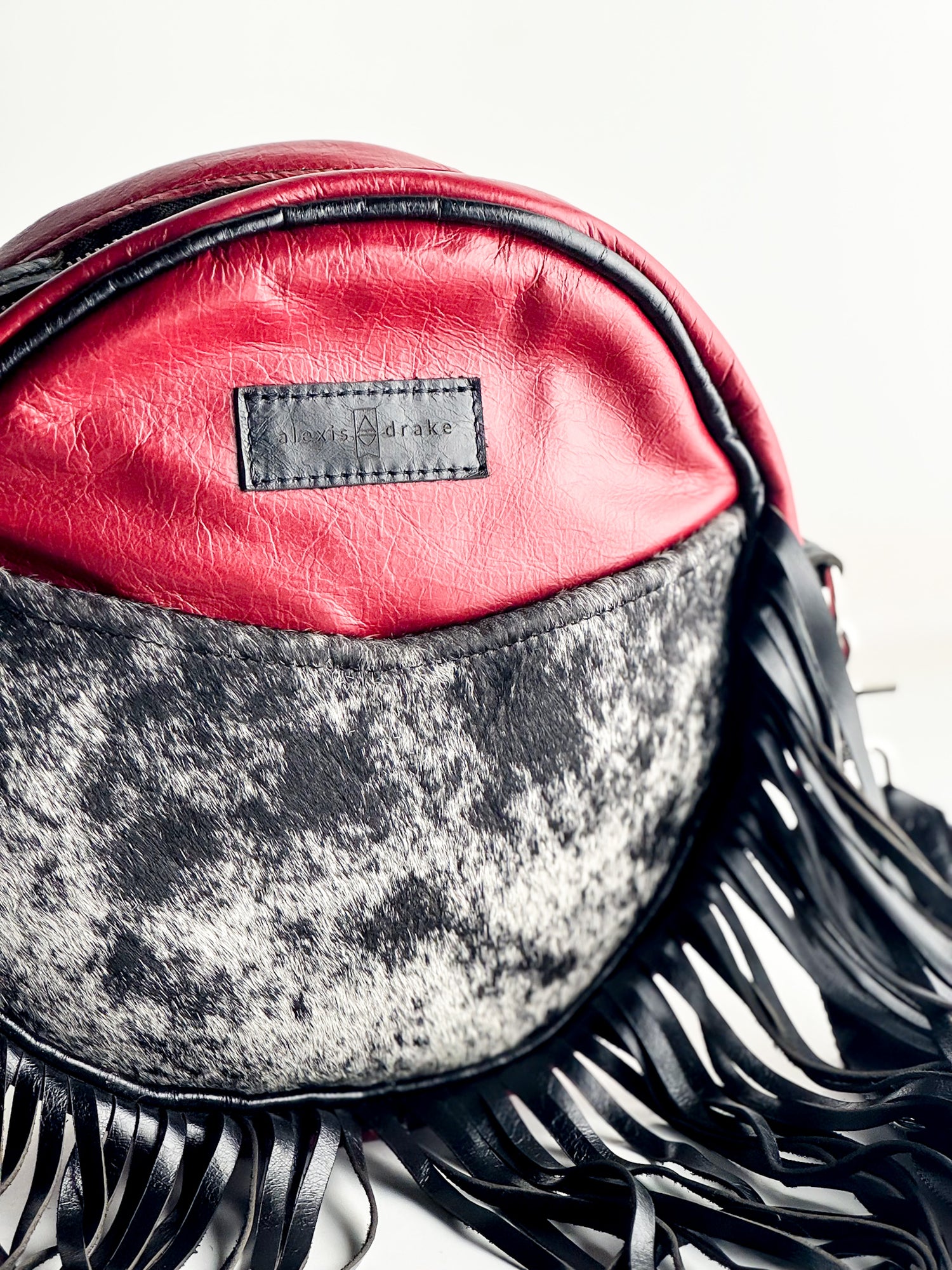 Rodeo Collection | Flicka Crossbody | Ruby + Hair-on-Hide