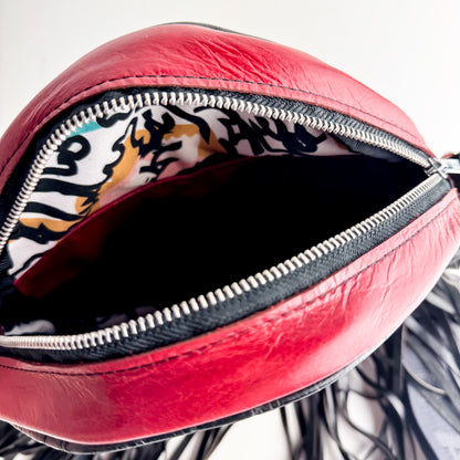 Rodeo Collection | Flicka Crossbody | Ruby + Hair-on-Hide