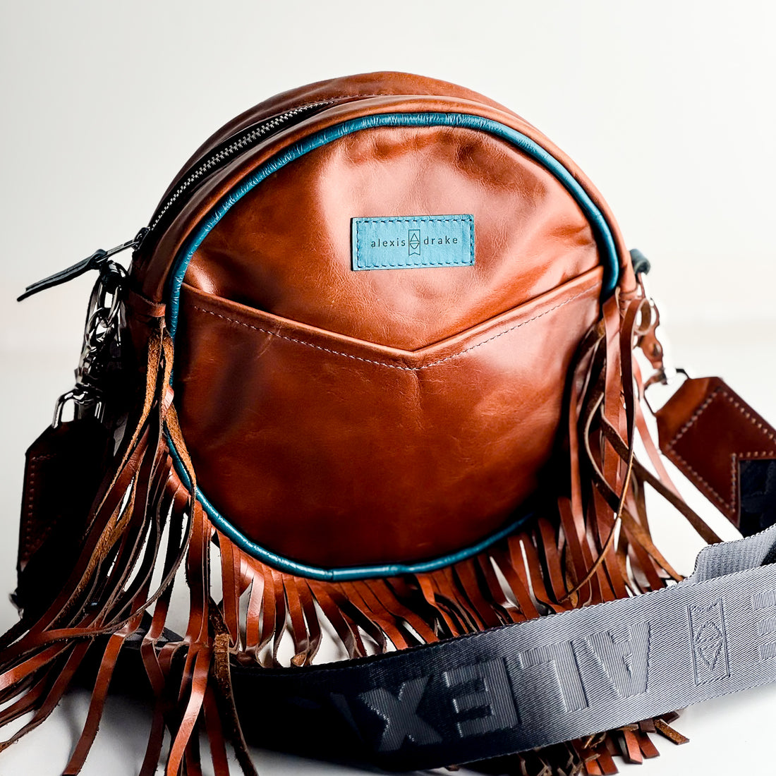 Rodeo Collection | Flicka Crossbody | Whiskey + Turquoise