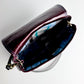 Fall Collection | Mini E Crossbody | Plaid Leather + Plum