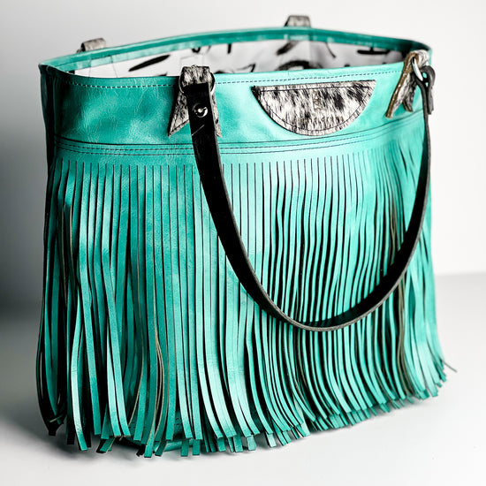 Rodeo Collection | Beach Shoulder Tote | Cactus Teal