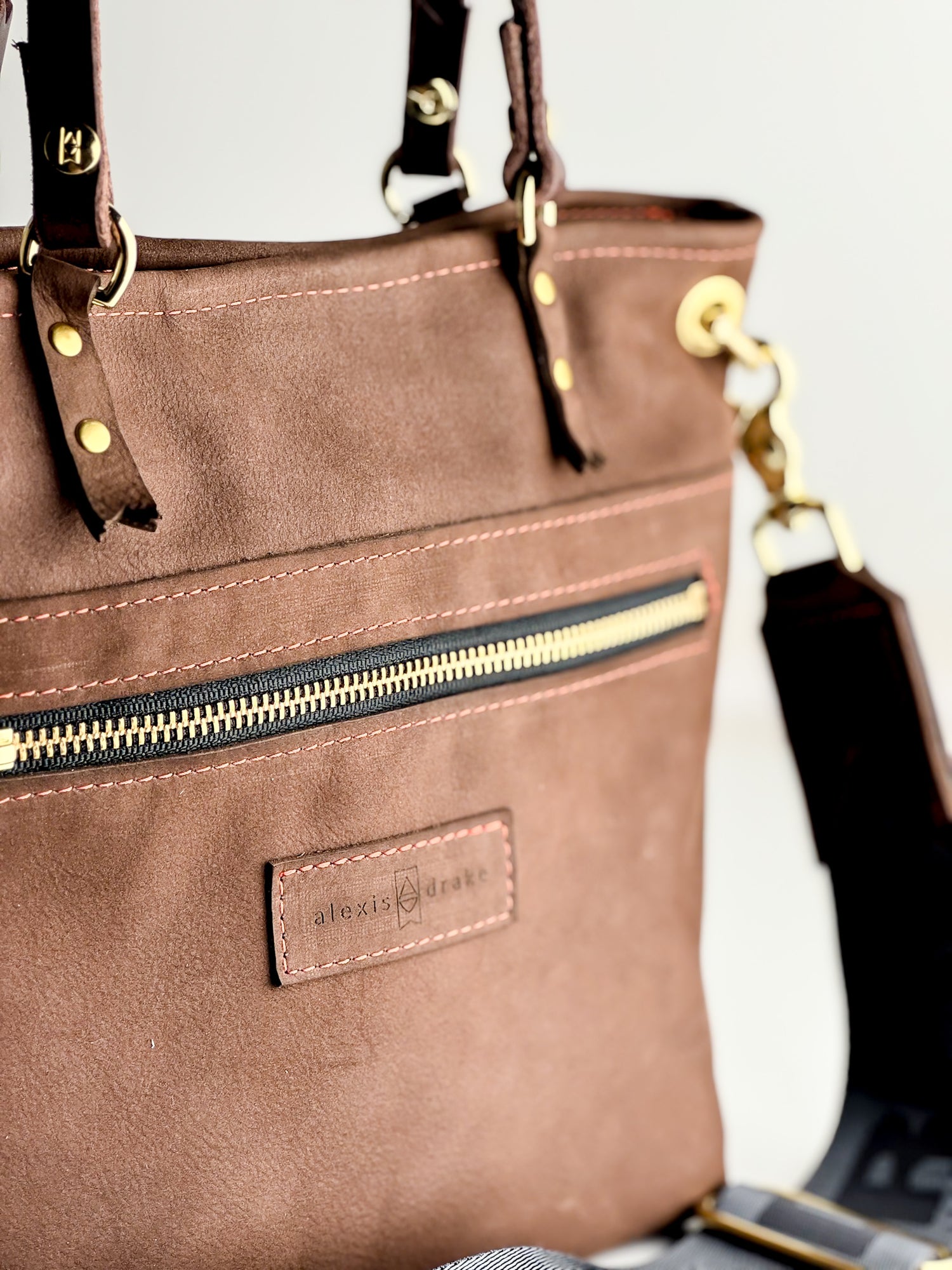 Autumn Reverie Collection | Amika Satchel + Crossbody | Mocha Suede