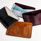 Fall Collection | Card Holder | Khaki Pebble + Metallic Steel