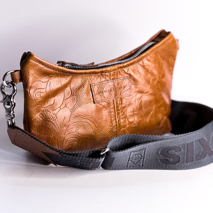 Vintage Cowgirl Collection | Penelope Crossbody | Golden Rose Embossed
