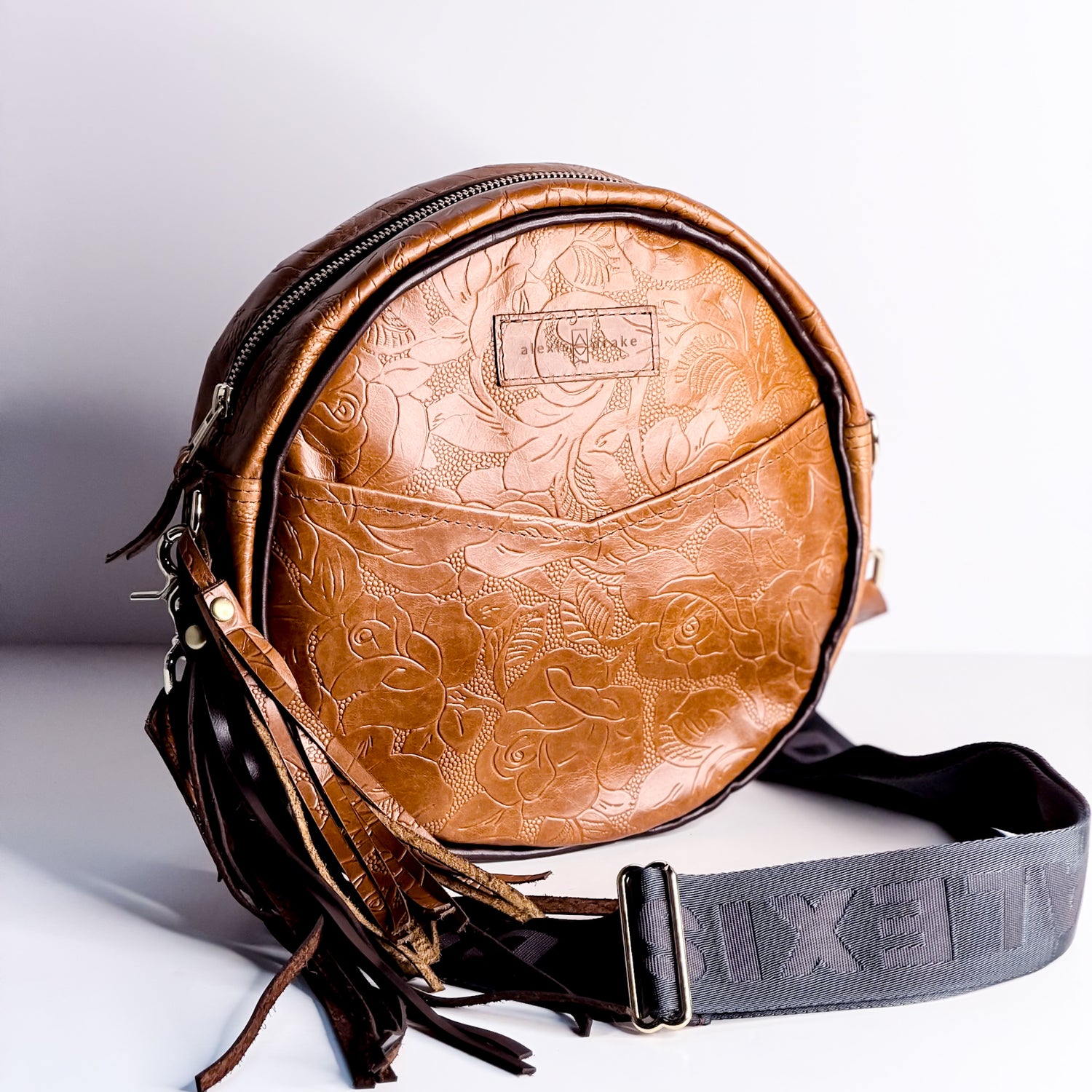 Vintage Cowgirl Collection | Flicka Crossbody | Golden Rose Embossed + Rocky