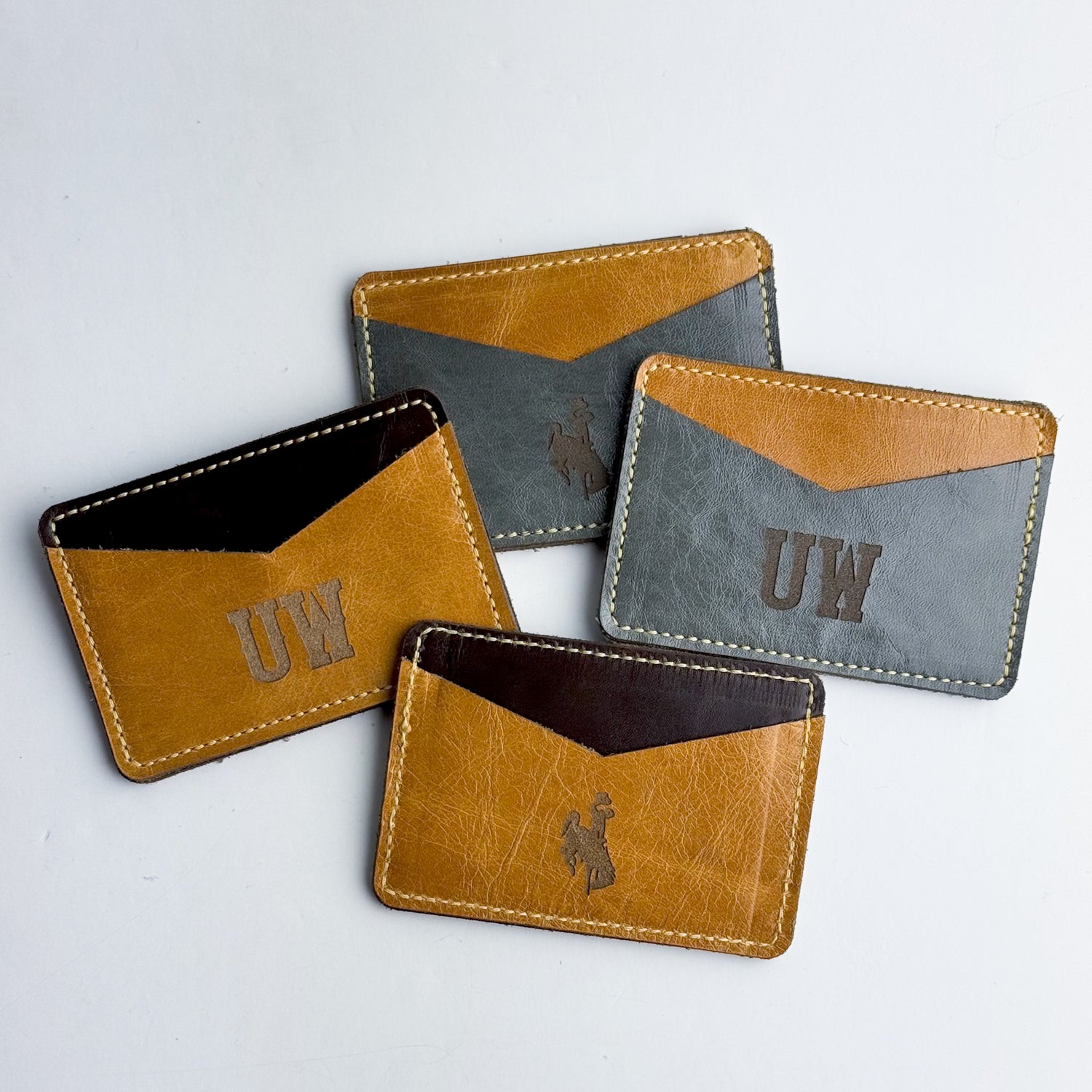 Made To Order | Steamboat Collection | Card Holder | Grey + Butter