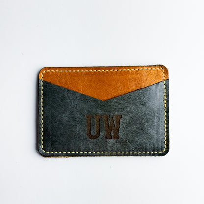 Made To Order | Steamboat Collection | Card Holder | Grey + Butter