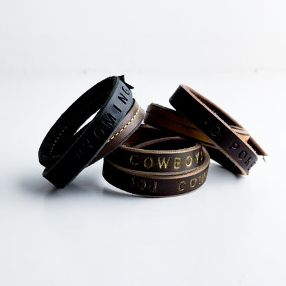 Steamboat Collection | Jewelry | Leather Wrap Bracelet | Various