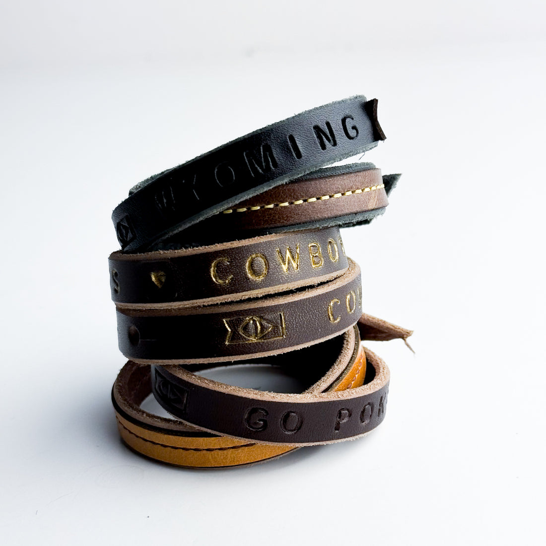 Made To Order | Steamboat Collection | Jewelry | Leather Wrap Bracelet | Various