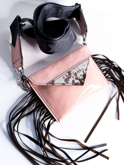 Vintage Cowgirl Collection | Envelope Cellphone Crossbody | Pink Patent + Rocky
