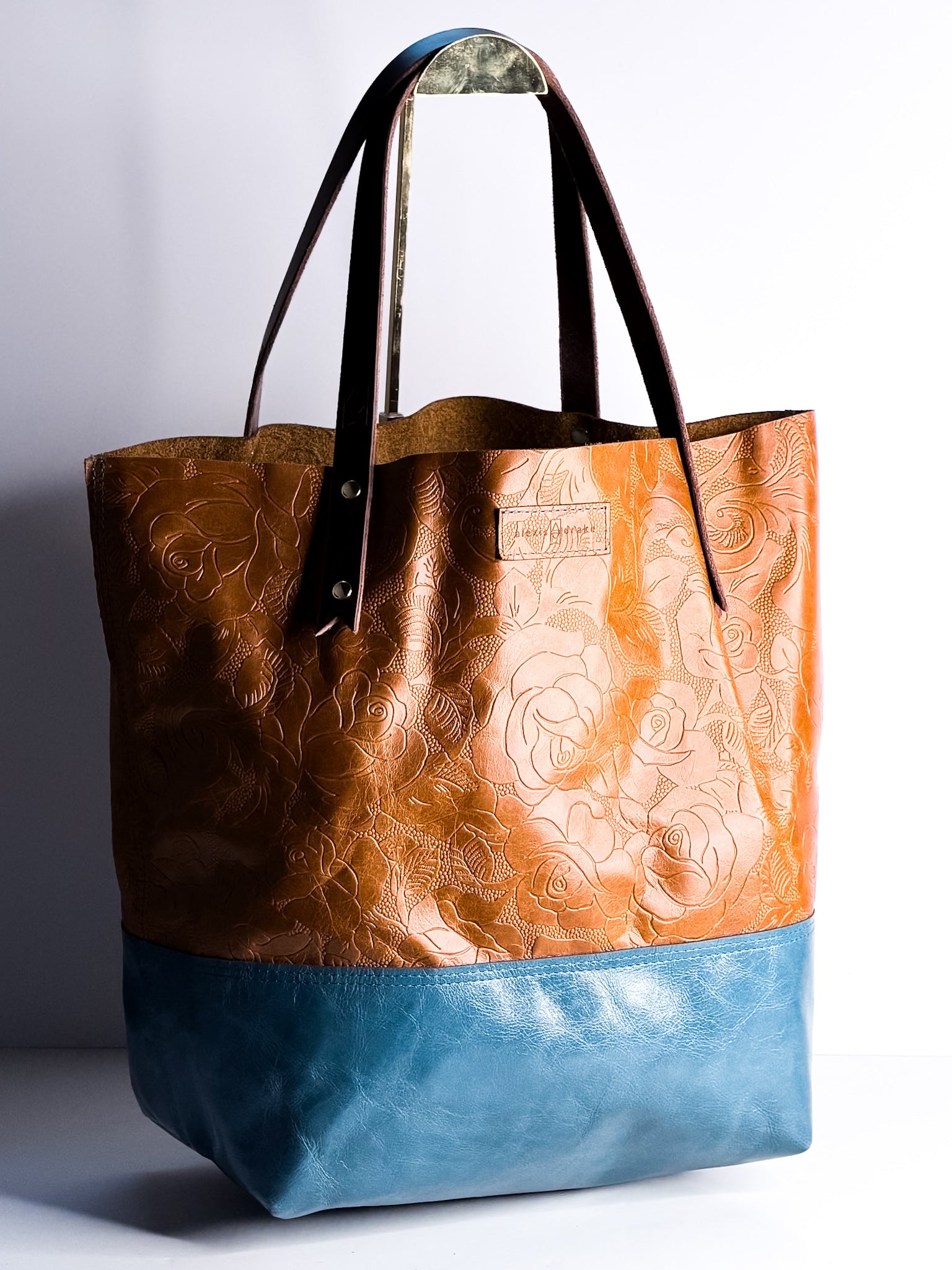 Vintage Cowgirl Collection | Market Tote | Golden Rose Embossed